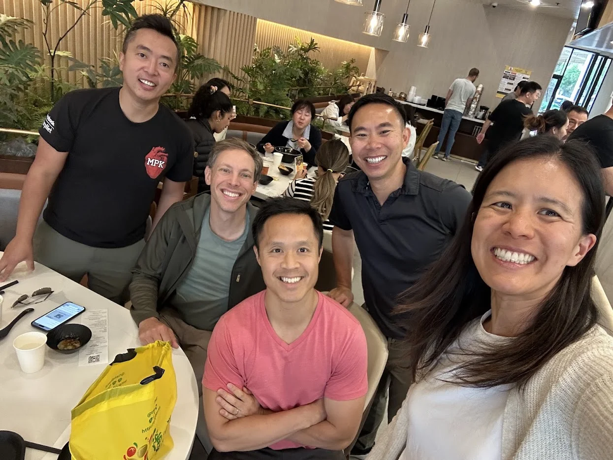 Tailor AI team at lunch